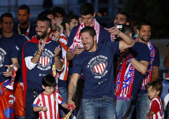 Atletico, festa per il titolo nelle vie di Madrid