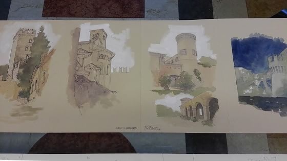 Disegnatori a spasso per i castelli del ducato: una mostra a Bologna