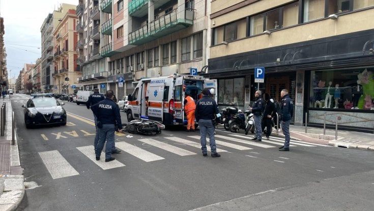Bari, trentenne investita da una moto in via Piccinni mentre attraversava sulle strisce pedonali