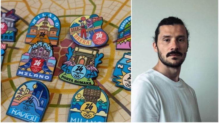 Emiliano Fadda: “Le mie spillette per le Olimpiadi, ecco come abbiamo scelto i quartieri di Milano”