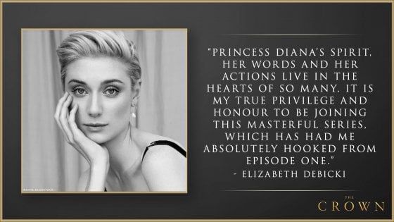 'The crown', Elizabeth Debicki sarà Lady D