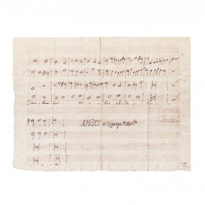 L'esame di ammissione di Mozart: l'Accademia Filarmonica di Bologna espone il compito di Amadeus