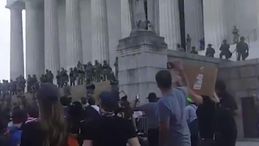 Usa, ecco com'era schierata la polizia a Washington durante il corteo di Black Lives Matter