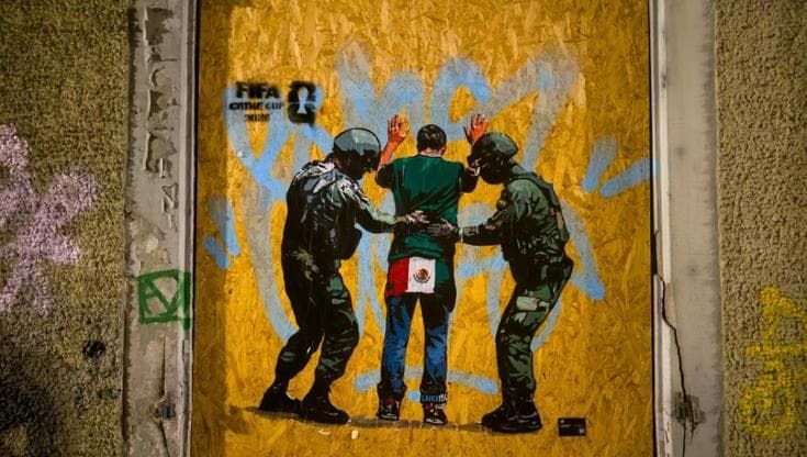 "FIFA Crime Cup 2026", le nuove opere di Laika1954 a Zurigo davanti alla sede della Fifa