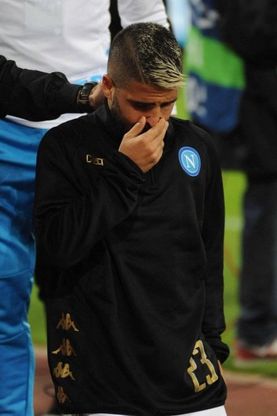 Napoli-Besiktas, Insigne in lacrime dopo l'errore dal dischetto