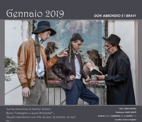 Varese, da don Abbondio alla monaca di Monza: gli studenti interpretano i Promessi Sposi per il calendario benefico