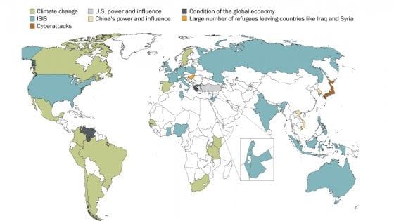 Di cosa ha paura il mondo? Dall'Isis ai cyberattacchi, le minacce Paese per Paese