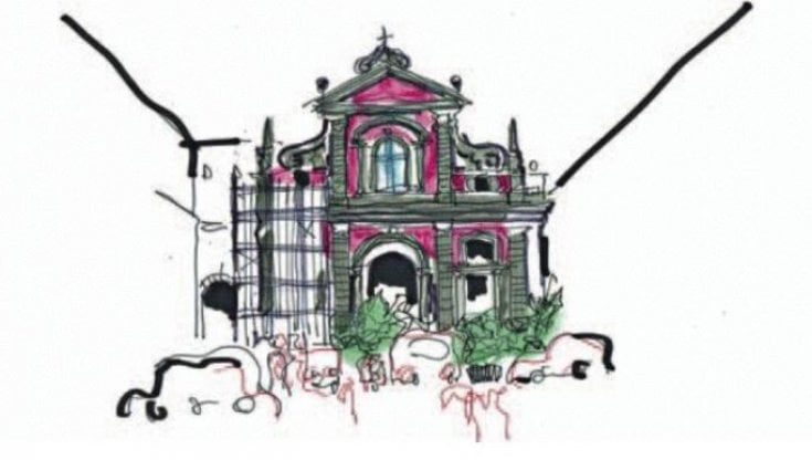 Un mercatino e scooter a Santa Maria in Portico