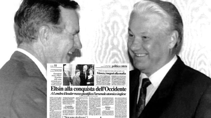 Il presidente russo Eltsin alla conquista dell’Occidente