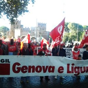 Quattromila genovesi a Roma con la Cgil, ma la minoranza Pd rimane a casa
