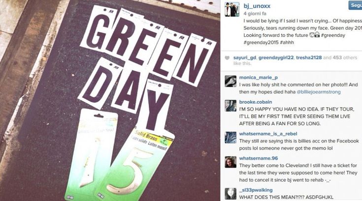 Green Day 2015: il nuovo album annunciato su Instagram