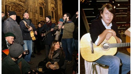 Una cantata anarchica per De André: in piazza Duomo a Milano l'omaggio a Faber 20 anni dopo
