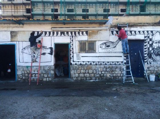 Palermo, la Street art strega i pescatori di Sant'Erasmo