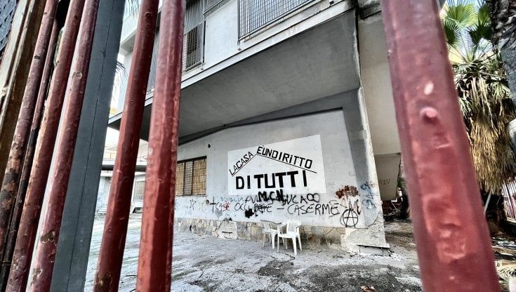 Da spazio occupato a cantiere d'arte, la nuova vita dello stabile di piazza Guzzetta