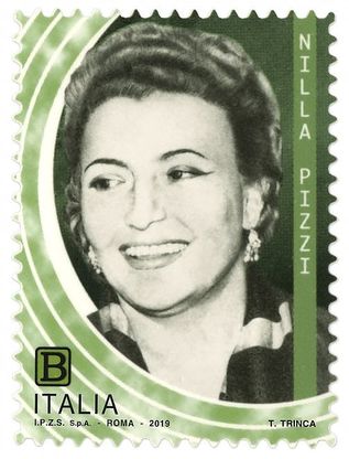 Il francobollo per il centenario di Nilla Pizzi