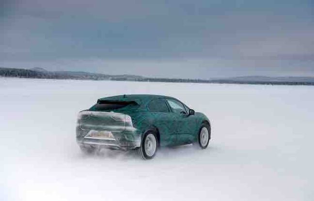 Jaguar  I-PACE, test sotto lo zero