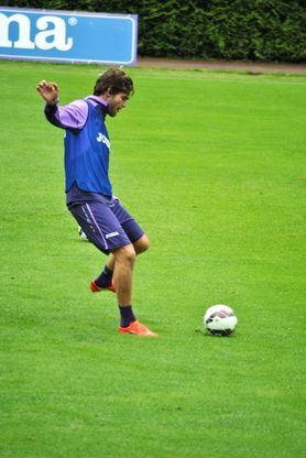 Giovani e big, l'allenamento dei viola a Moena