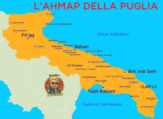 Dov'è l'Iran? Per gli americani è in Puglia: la mappa è da ridere