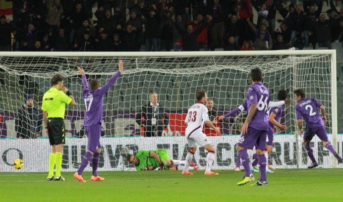 Fiorentina-Livorno 1-0, Rodriguez abbatte il muro amaranto ma Rossi si fa male
