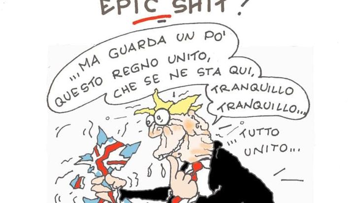 Trump e la sua Irlanda riunita nella vignetta di Ellekappa
