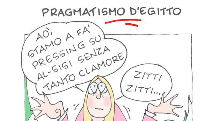 Meloni e l’Egitto: la vignetta di Ellekappa