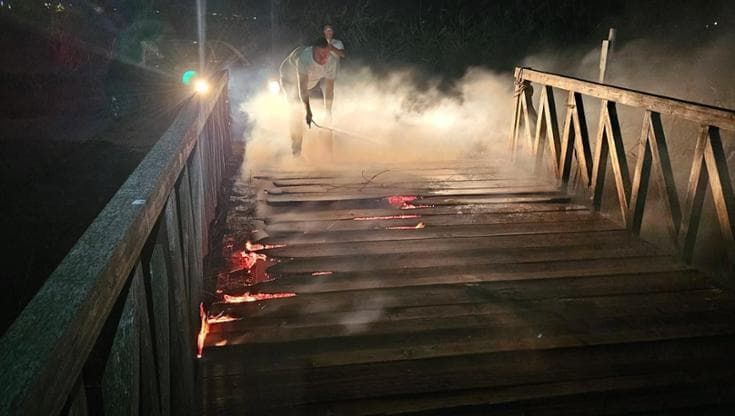Rogo all’Oasi Soglitelle, distrutto il ponte d’accesso. La Lipu: "Azione dolosa,non ci fermiamo"