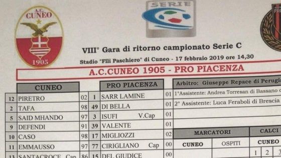 Serie C; il Pro Piacenza con 7 baby in campo perde 20-0. Gravina: "Sarà l'ultima farsa"