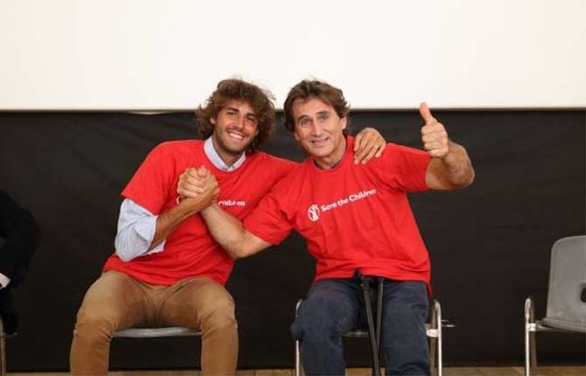 Alex Zanardi e Gianmarco Tamberi incontrano gli studenti di Amatrice