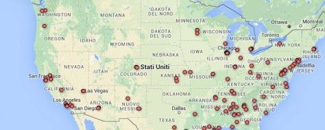Le sparatorie in America, la mappa interattiva