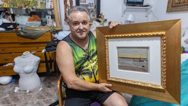 Scompare un dipinto di Sorolla, dimenticato in strada. Il ladro: “Mi piaceva la cornice”