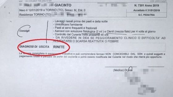Neonato muore di polmonite a Torino, l'ospedale l'aveva dimesso: "E' rinite, faccia aerosol". Aperta un'inchiesta