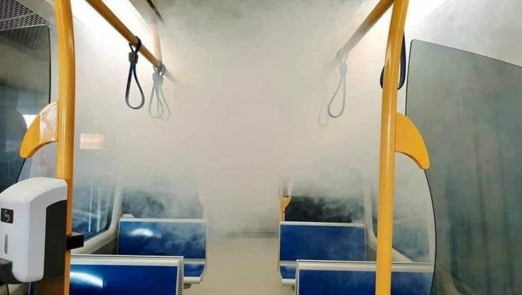 A Brescia il super-nebulizzatore anti Covid su bus e metrò: "Uccide virus, batteri e funghi per una settimana"