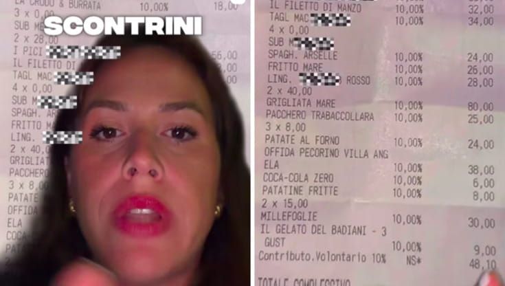 Polemica scontrino a Forte dei Marmi, l’influencer: “Aggiunti 50 euro di contributo volontario”