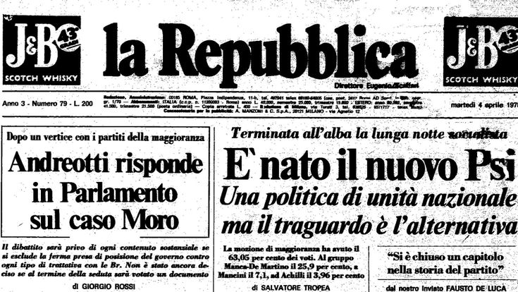 Andreotti risponde in Parlamento sul caso Moro 