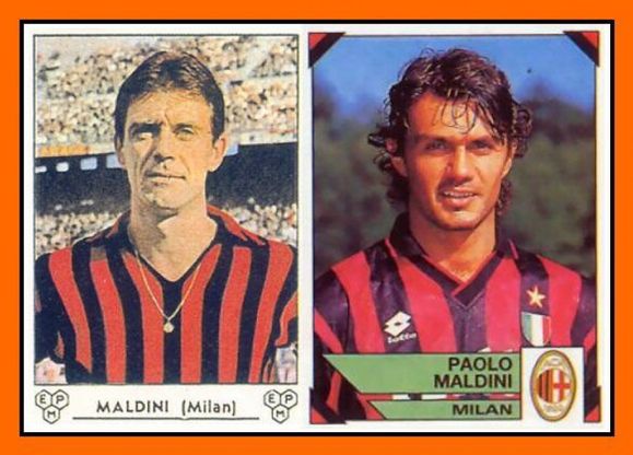Generazioni del pallone: padri e figli nelle figurine