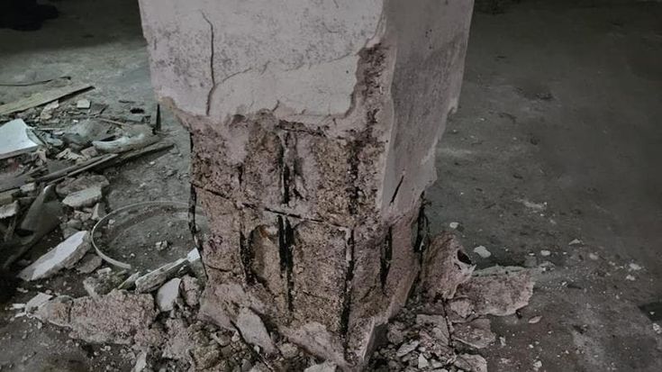 Bari, ecco il pilastro del palazzo crollato: le infiltrazioni della fogna avevano minato fondamenta