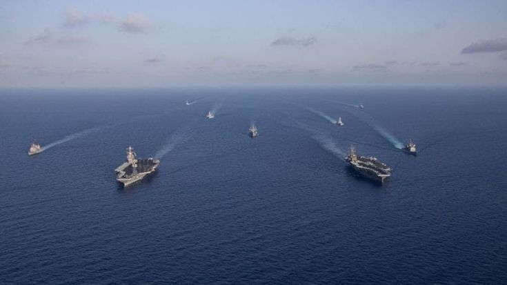 Portaerei e incrociatori, il record di navi da guerra nel Mediterraneo