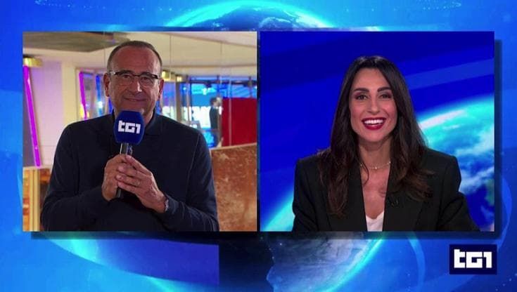 Sanremo, Conti sorprende Giorgia Cardinaletti in diretta: "Sabato conduci con me il Festival?"