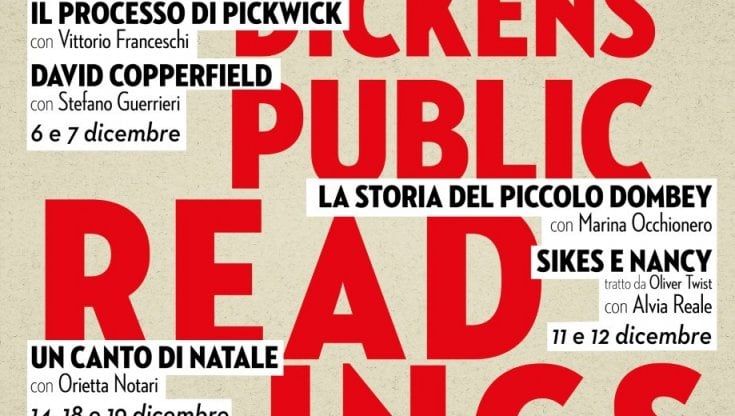 Public Readings: i romanzi di Dickens letti dagli attori a Teatro Due 