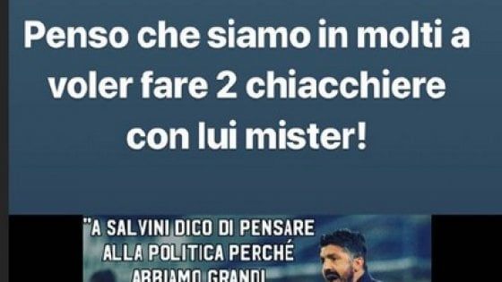 Balotelli sta con Gattuso: "Salvini? Siamo in molti a voler fare due chiacchere con lui"