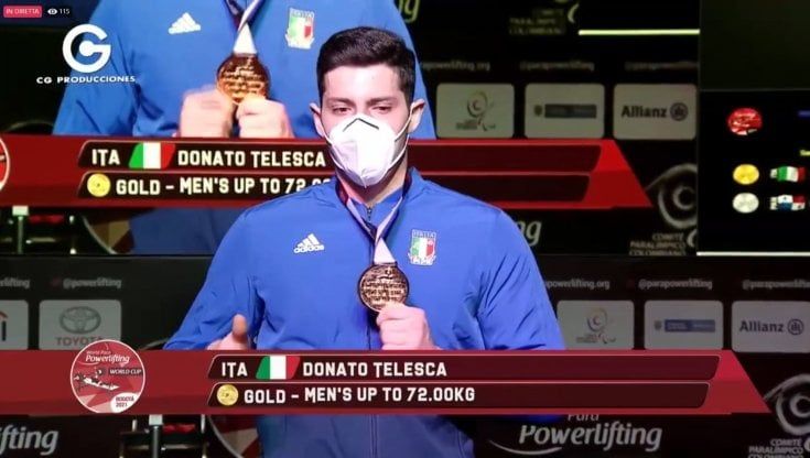 Pesistica paralimpica: oro a Bogotà per Telesca nella Coppa del Mondo