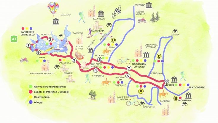 Itinerari nel Mugello nella guida del McArthurGlen Barberino Designer Outlet