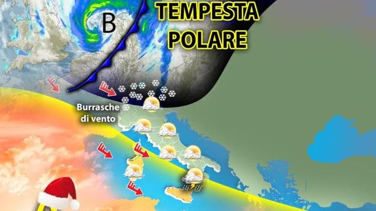 Previsioni meteo, solstizio d’inverno con tempesta polare e forti venti. Natale caldo e asciutto