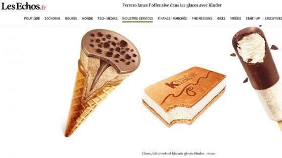 La 'guerra' di Francia della Ferrero: lancia i gelati Kinder. E c'è anche il cono al gusto Bueno