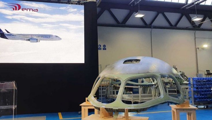 Somma Vesuviana, consegnati i primi due componenti dell’Airbus A220 realizzati dall'azienda Dema