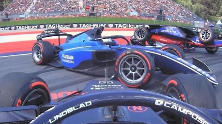 Terribile incidente in Formula 2 in Austria: Meguetounif cappotta due volte