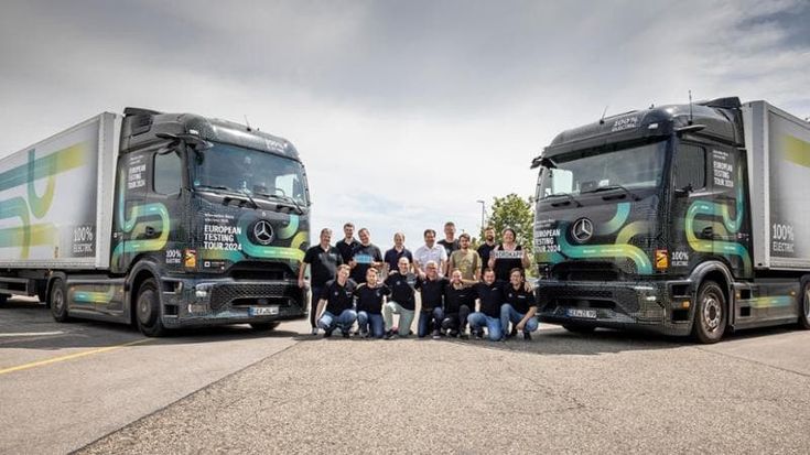 Mercedes eActros 600, il trasporto pesante si fa elettrico: superato il test di 15.000 km attraverso l’Europa
