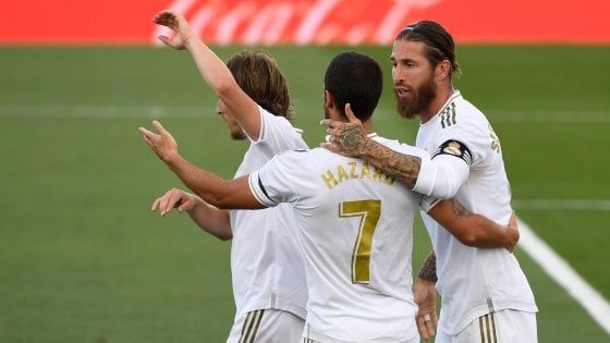 Spagna, al Real Madrid basta un tempo: 3-1 all'Eibar