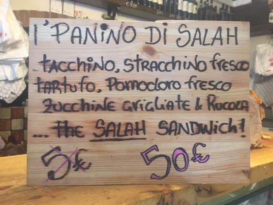 Ma com'è caro il conto sul panino di Salah