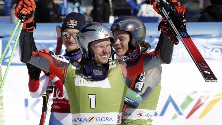 Kristoffersen vince il gigante a Kranjska Gora, 6° De Aliprandini